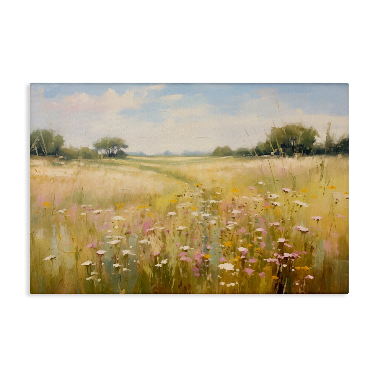 Stupell Industries Faded Wildflower Field Canvas Wall Art Design by LSR Design Studio